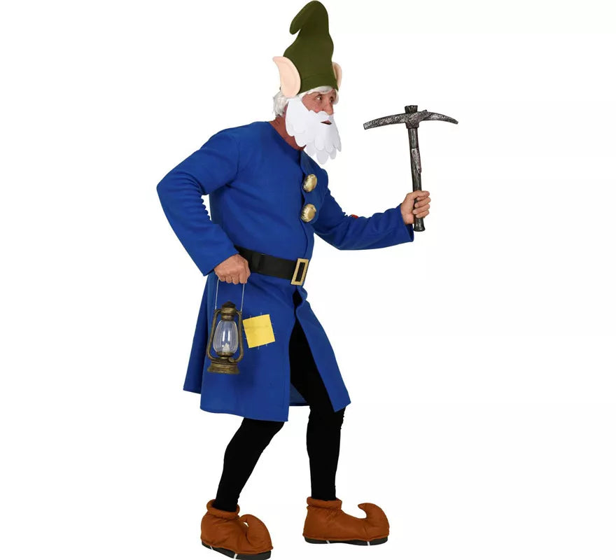 Translation missing: es.Disfraz de Gnomo Azul Trabajador para hombre