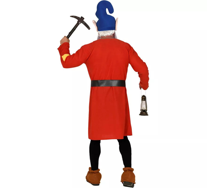 Translation missing: es.Disfraz de Gnomo Rojo Trabajador para hombre