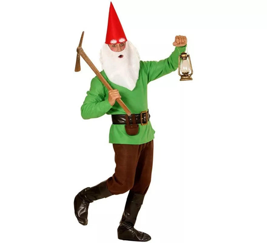 Translation missing: it.Disfraz de Gnomo verde para hombre