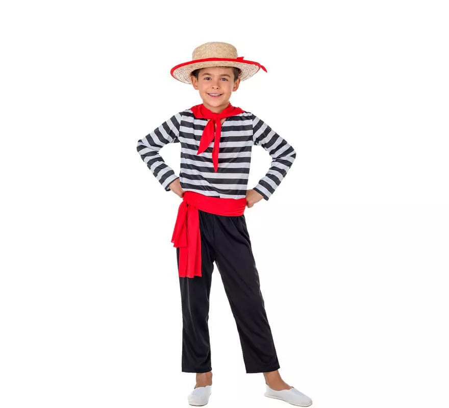 Translation missing: it.Disfraz de Gondolero con Sombrero para niño