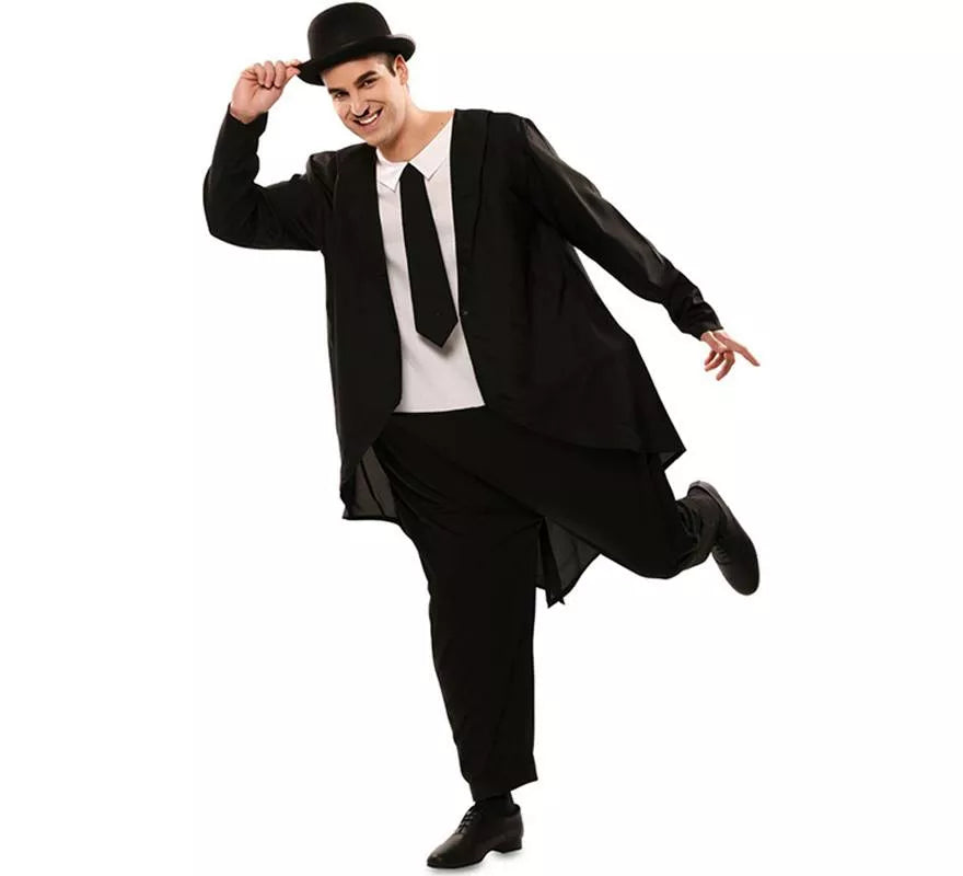 Disfraz de Gordo con traje para hombre