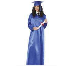 Costume da laureato blu per adulto