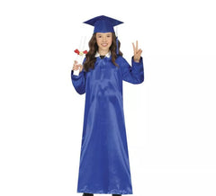 Costume da laureato blu per bambini