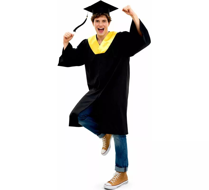 Translation missing: it.Disfraz de Graduado dorado para adultos