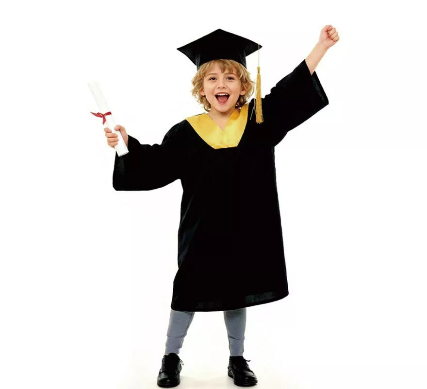 Translation missing: it.Disfraz de Graduado dorado para niños