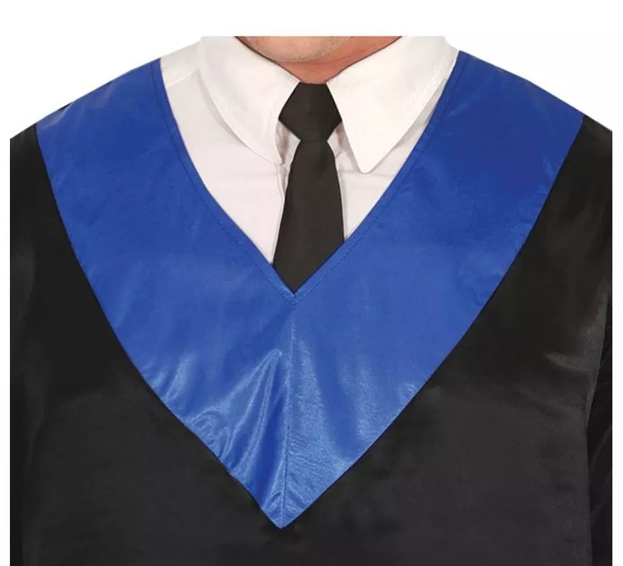 Translation missing: it.Disfraz de Graduado negro y azul adulto