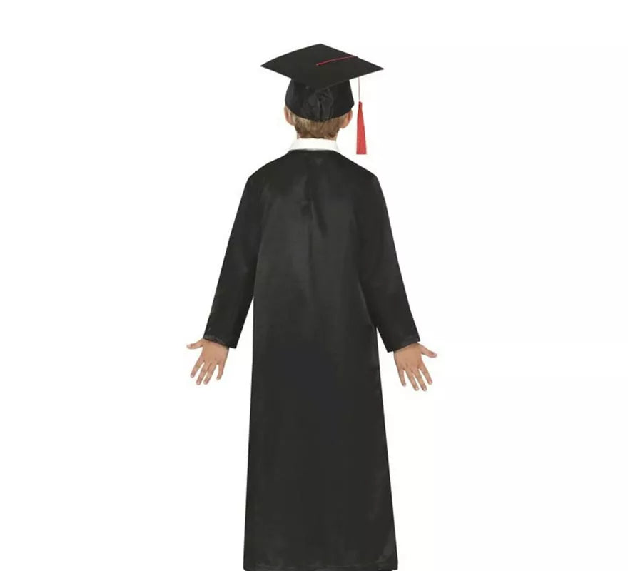 Translation missing: es.Disfraz de Graduado rojo y negro para niños y adolescentes
