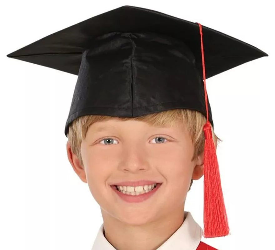 Translation missing: it.Disfraz de Graduado rojo y negro para niños y adolescentes
