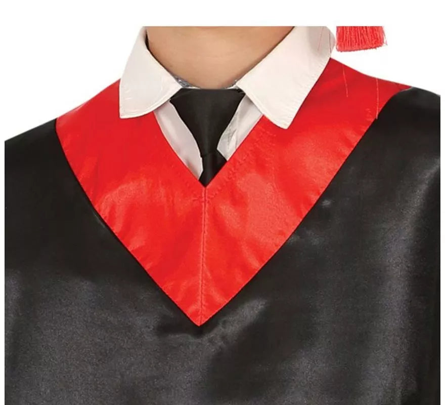 Translation missing: it.Disfraz de Graduado rojo y negro para niños y adolescentes