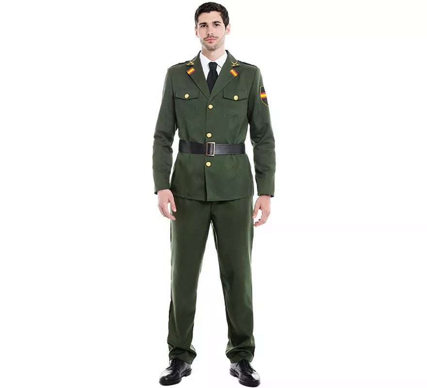Translation missing: it.Disfraz de Guardia Civil Verde para hombre