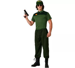 Disfraz de Guardia Civil verde y negro para hombre
