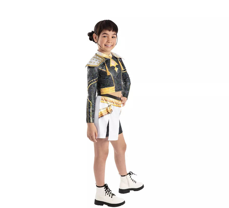 Disfraz de Guerrera K-Pop Zoey Golden para niña