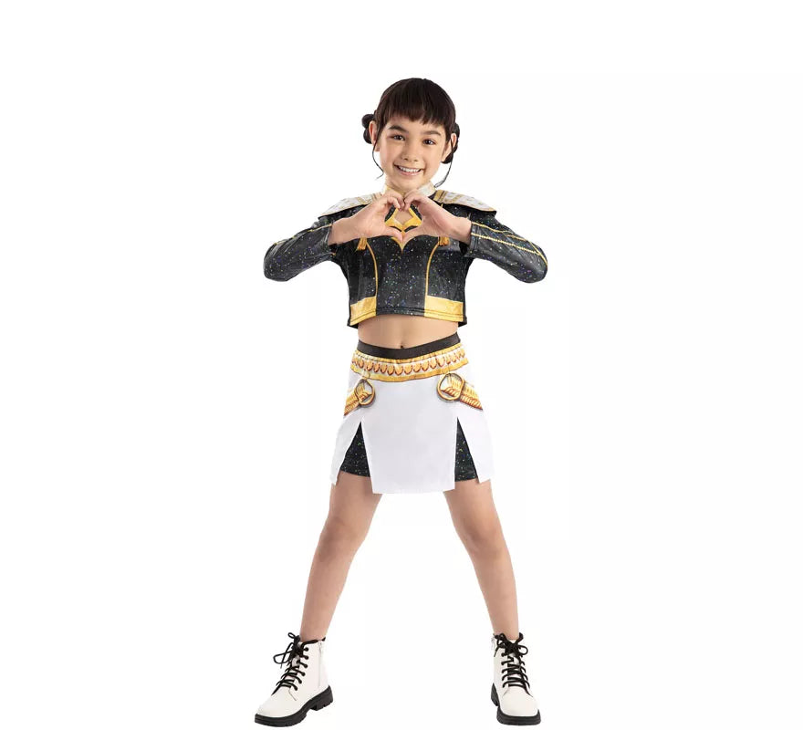 Translation missing: it.Disfraz de Guerrera K-Pop Zoey Golden para niña