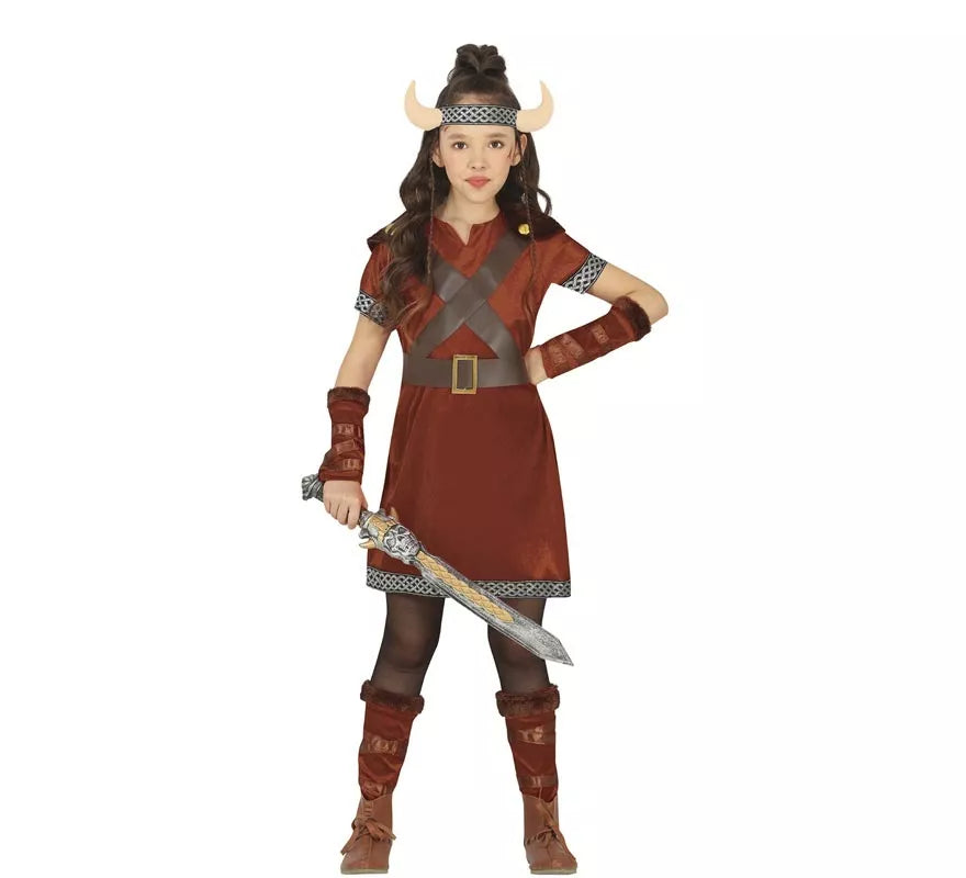 Translation missing: it.Disfraz de Guerrera Nórdica Vikinga para niña
