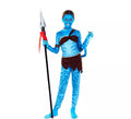 Disfraz de Guerrera Tribal azul para niña