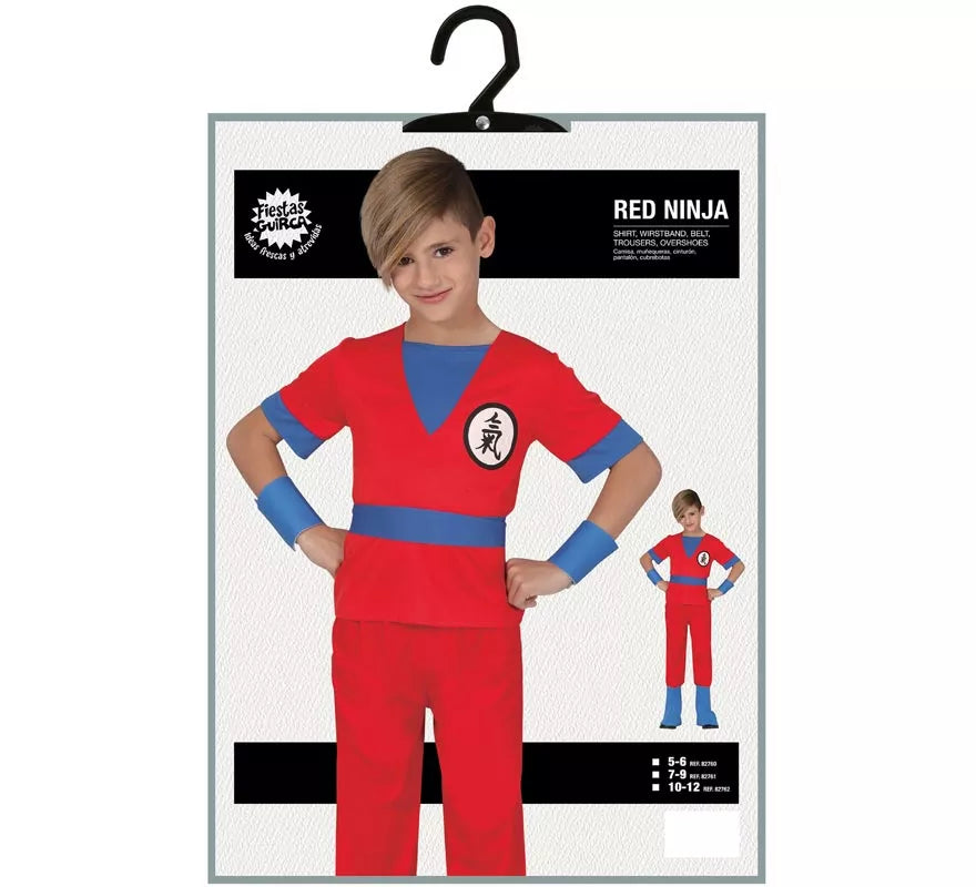 Translation missing: it.Disfraz de guerrero espacial rojo para niños
