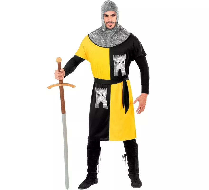 Translation missing: it.Disfraz de Guerrero Medieval Amarillo para hombre