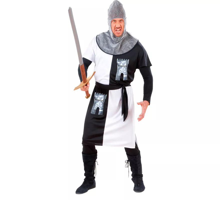 Translation missing: es.Disfraz de Guerrero Medieval Blanco para hombre