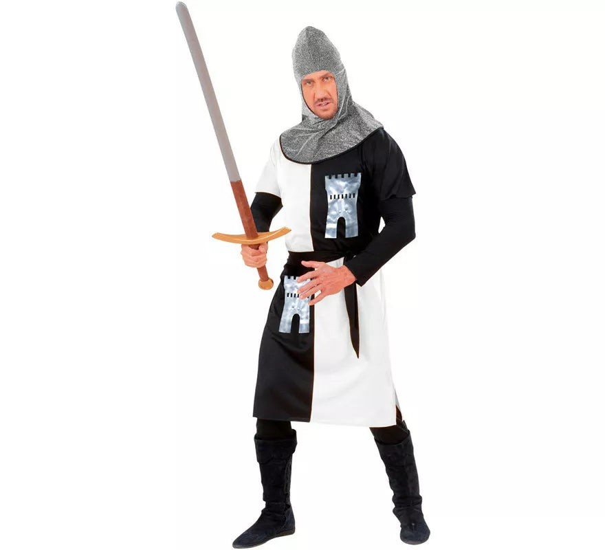 Translation missing: it.Disfraz de Guerrero Medieval Blanco para hombre