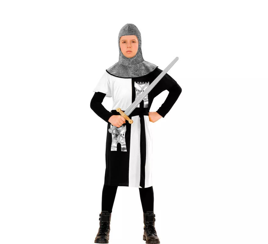 Disfraz de Guerrero Medieval Blanco para niño