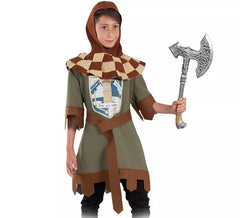 Costume da guerriero verde medievale per bambino
