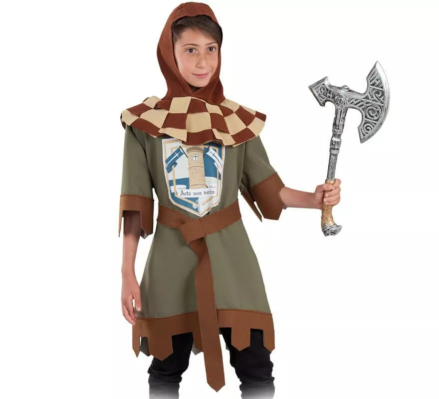 Translation missing: it.Disfraz de Guerrero Verde Medieval para niño