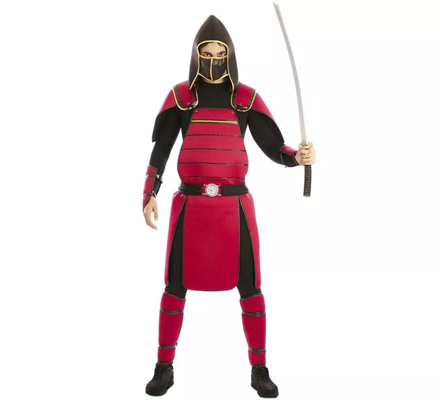 Translation missing: es.Disfraz de Guerro Samurái rojo para hombre