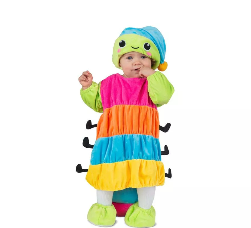 Disfraz de Gusanito con gorro luminoso para bebé y niños