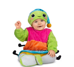 Costume da verme con cappello luminoso per neonati e bambini