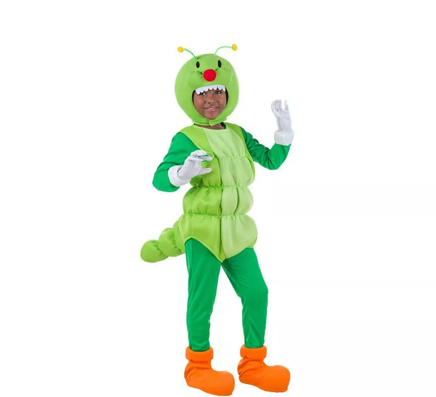 Translation missing: it.Disfraz de Gusano Verde para niños