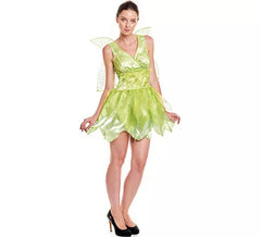 Costume da fata floreale verde per donna