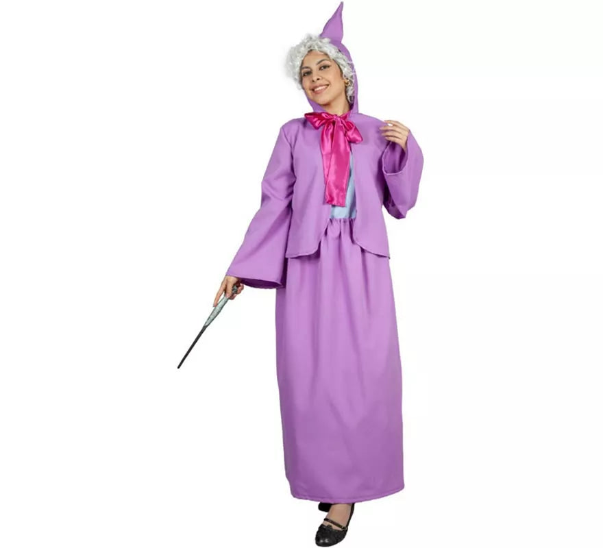 Translation missing: it.Disfraz de Hada Madrina lila de Cenicienta para mujer