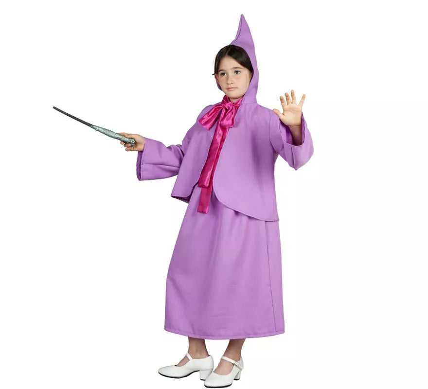 Disfraz de Hada Madrina lila de Cenicienta para niña