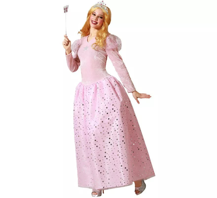 Translation missing: es.Disfraz de Hada Madrina rosa con lunares para mujer