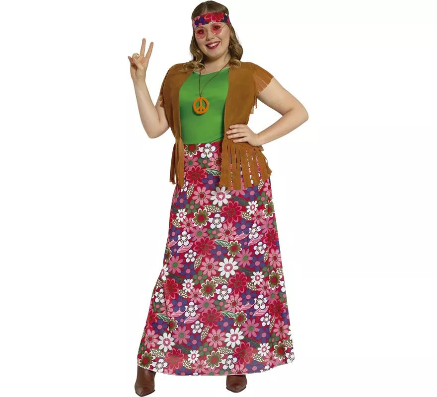 Translation missing: it.Disfraz de Happy Hippie para Mujer