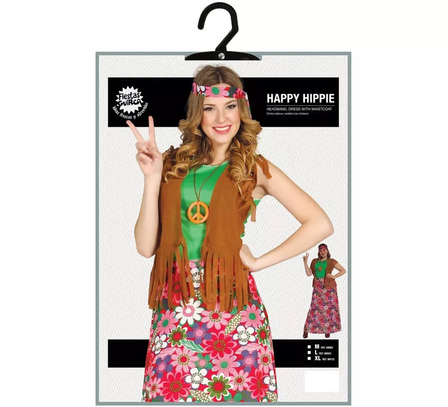 Translation missing: it.Disfraz de Happy Hippie para Mujer
