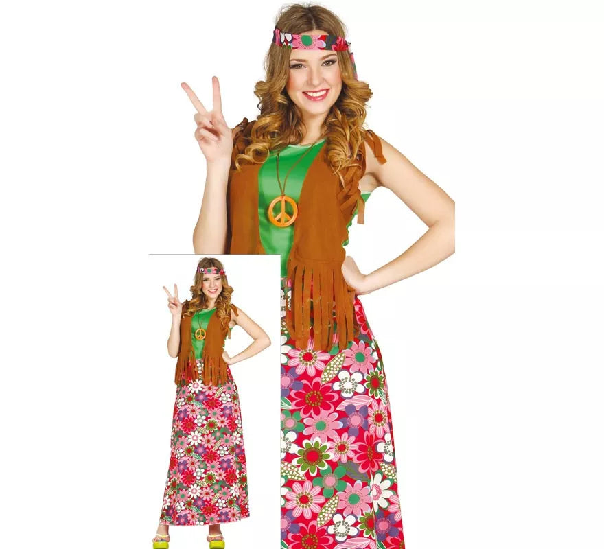 Translation missing: it.Disfraz de Happy Hippie para Mujer