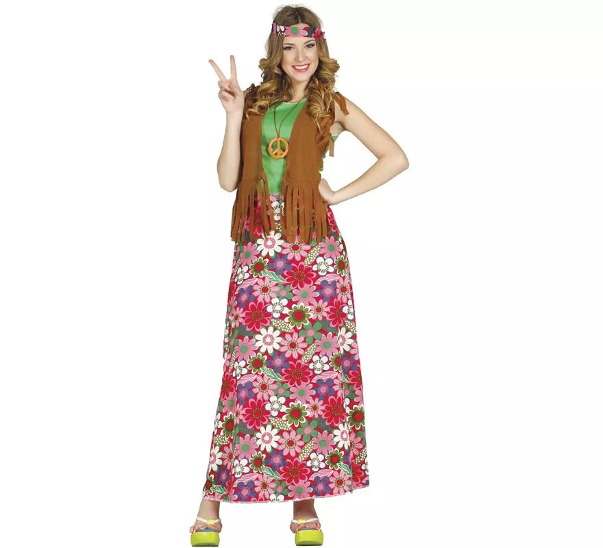 Translation missing: it.Disfraz de Happy Hippie para Mujer