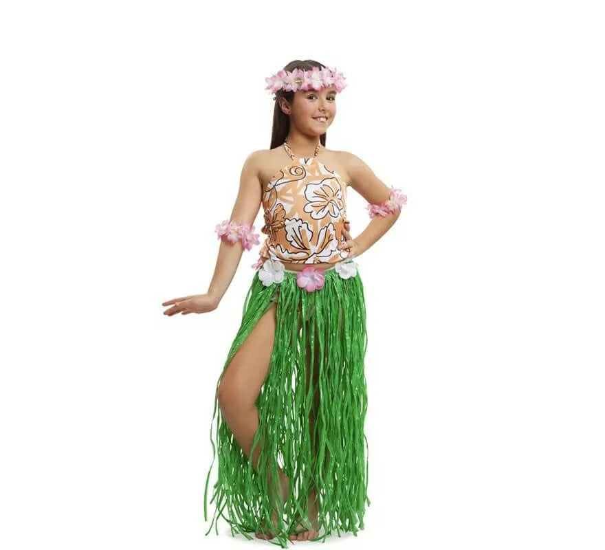 Translation missing: it.Disfraz de Hawaiana Chic para niña