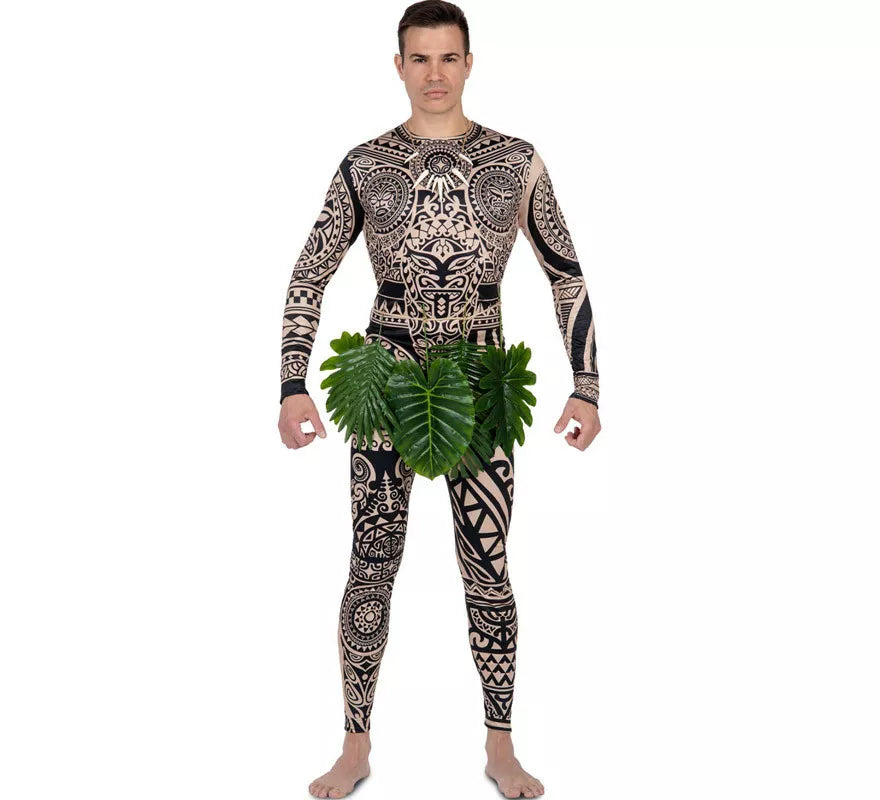 Translation missing: it.Disfraz de Hawaiano Tatuado Isla Maui para hombre