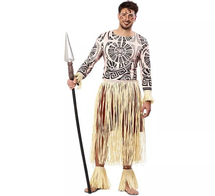 Translation missing: it.Disfraz de Hawaiano Tatuado para hombre