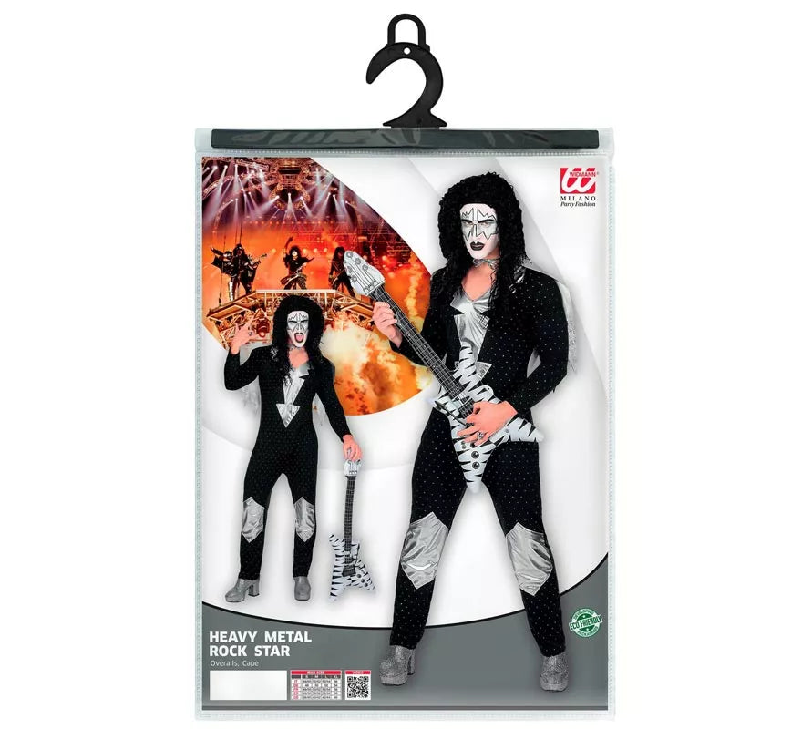Translation missing: it.Disfraz de Heavy Metal Estrella de Rock famosa para hombre