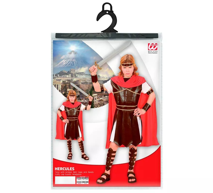Disfraz de Hércules con capa para niño y adolescente