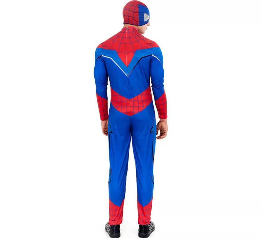 Translation missing: es.Disfraz de Héroe Arácnido Azul de Cómic para hombre