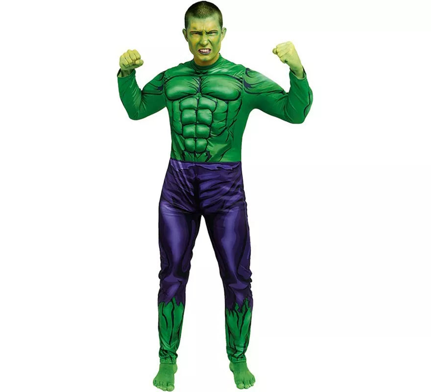 Translation missing: it.Disfraz de Héroe Gigante verde Musculoso para hombre