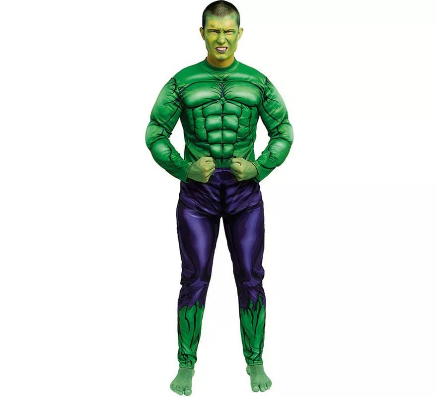 Translation missing: it.Disfraz de Héroe Gigante verde Musculoso para hombre