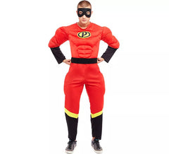 Costume da eroe rosso per uomo