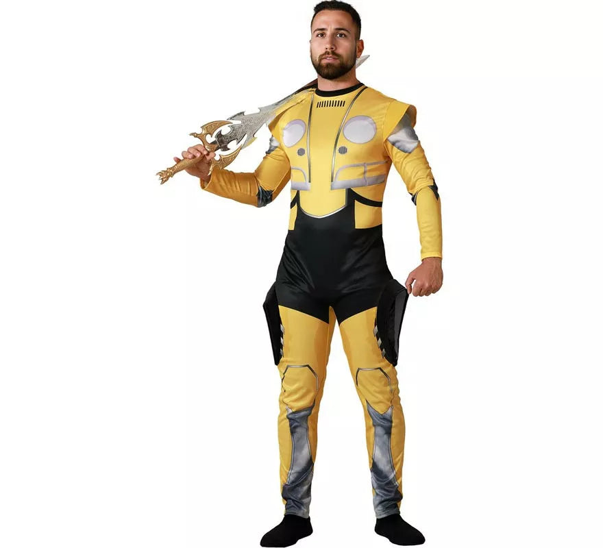 Translation missing: es.Disfraz de Héroe Robot amarillo para hombre