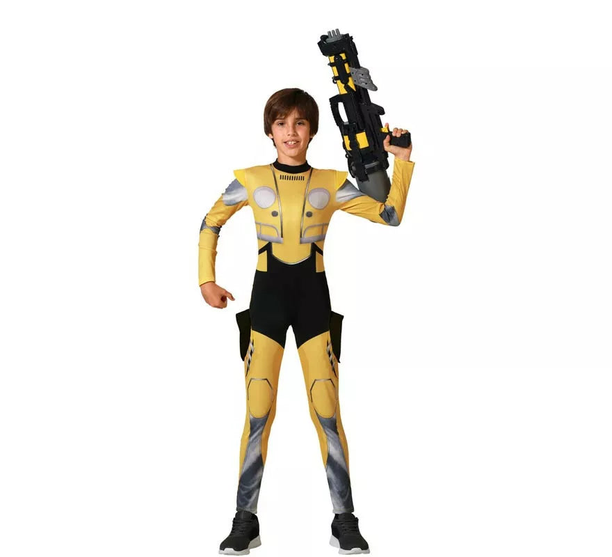 Translation missing: es.Disfraz de Héroe Robot amarillo para niño