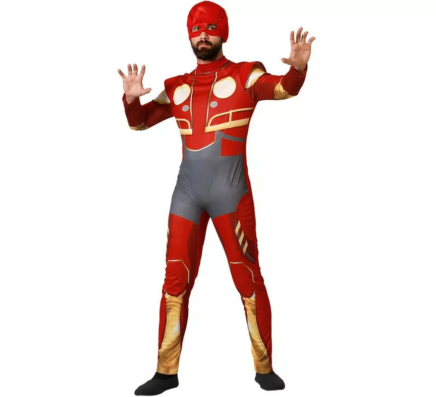 Translation missing: it.Disfraz de Héroe Robot rojo para hombre